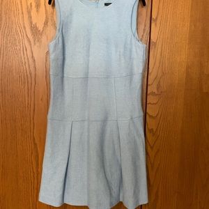Pale blue drop-waist dress